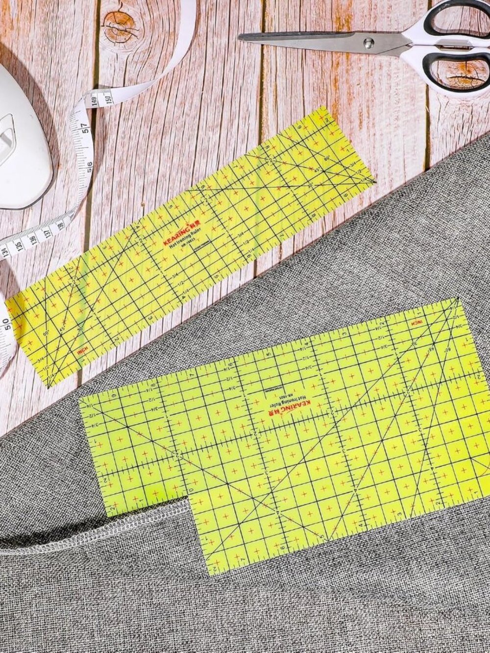 Hot Ironing Ruler Heat Resistant Hemmer Ruler,5 X 10 Inch - Picture 7 of 7